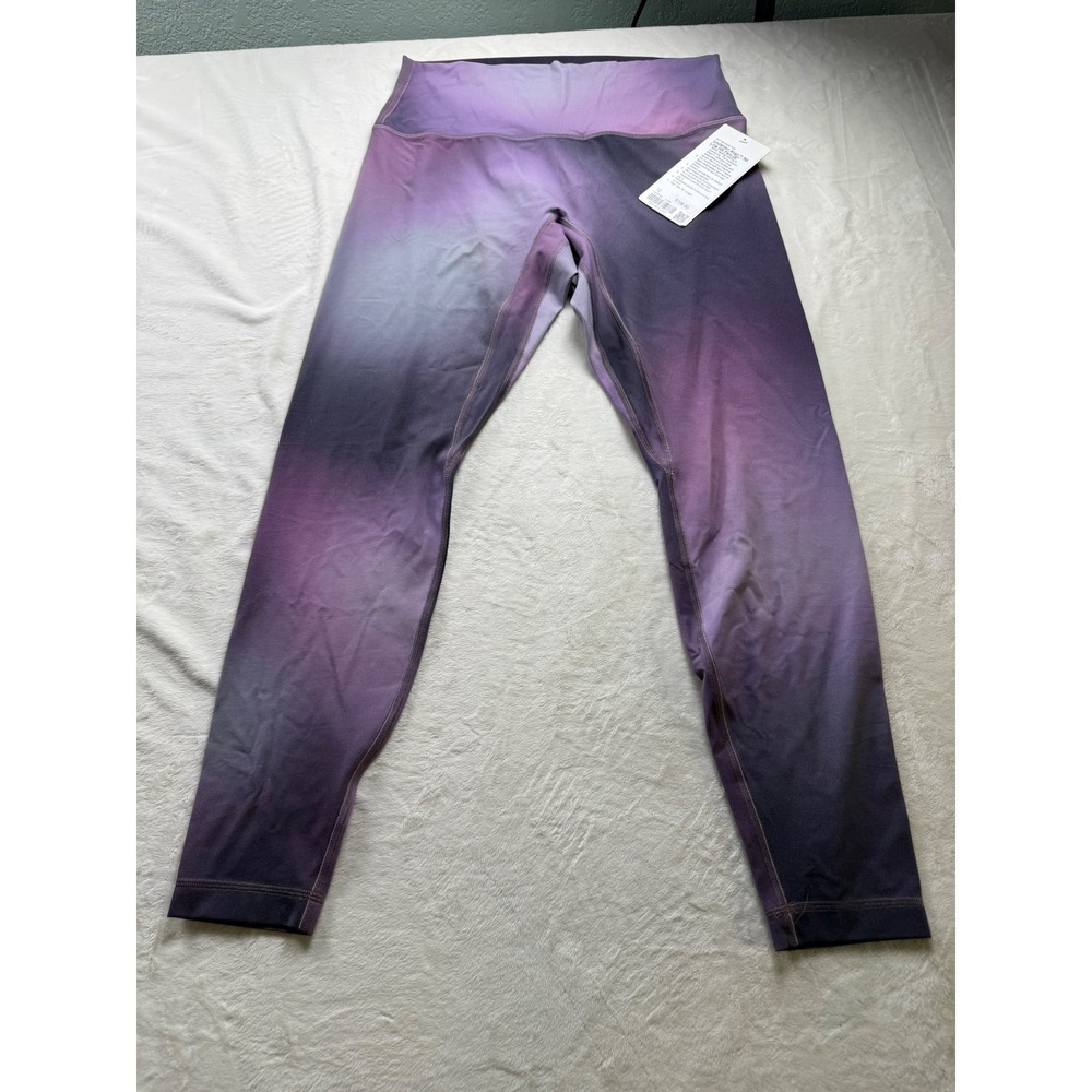 Lululemon Align High Rise Pant 28 Aura Hub Purple Multi AHPM LW5IH4S Size 12